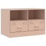 Mueble para TV de acero rosa 67x39x44 cm by vidaXL, TV Furniture - Ref: Foro24-841741, Price: 72,36 €, Discount: %