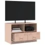 Mueble para TV de acero rosa 67x39x44 cm by vidaXL, TV Furniture - Ref: Foro24-841741, Price: 72,36 €, Discount: %