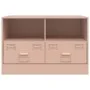 Mueble para TV de acero rosa 67x39x44 cm by vidaXL, TV Furniture - Ref: Foro24-841741, Price: 72,36 €, Discount: %