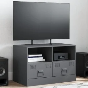 Mueble para TV de acero gris antracita 67x39x44 cm by vidaXL, TV Furniture - Ref: Foro24-841743, Price: 72,38 €, Discount: %