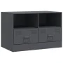 TV-Möbel aus anthrazitgrauem Stahl 67x39x44 cm von vidaXL, TV-Möbel - Ref: Foro24-841743, Preis: 72,36 €, Rabatt: %