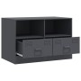 TV-Möbel aus anthrazitgrauem Stahl 67x39x44 cm von vidaXL, TV-Möbel - Ref: Foro24-841743, Preis: 73,07 €, Rabatt: %