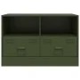 Muebles para TV 2 unidades acero verde oliva 67x39x44 cm by vidaXL, TV Furniture - Ref: Foro24-841748, Price: 129,86 €, Disco...