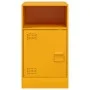 Mesita de noche acero amarillo mostaza 34,5x39x62 cm de vidaXL, Mesitas de noche - Ref: Foro24-841769, Precio: 60,51 €, Descu...