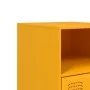 Mesita de noche acero amarillo mostaza 34,5x39x62 cm de vidaXL, Mesitas de noche - Ref: Foro24-841769, Precio: 60,51 €, Descu...