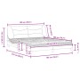 Cama con colchón cuero sintético marrón 180x200 cm de vidaXL, Camas y somieres - Ref: Foro24-3208740, Precio: 443,30 €, Descu...