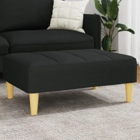 Reposapiés de tela negro 77x55x31 cm by vidaXL, Ottomans - Ref: Foro24-4007364, Price: 72,01 €, Discount: %