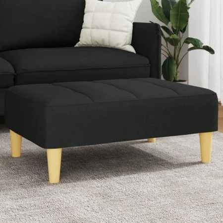 Fußstütze aus schwarzem Stoff 77x55x31 cm von vidaXL, Osmanen - Ref: Foro24-4007364, Preis: 71,97 €, Rabatt: %