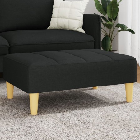 Reposapiés de tela negro 77x55x31 cm by vidaXL, Ottomans - Ref: Foro24-4007364, Price: 73,06 €, Discount: %