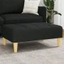 Fußstütze aus schwarzem Stoff 77x55x31 cm von vidaXL, Osmanen - Ref: Foro24-4007364, Preis: 71,97 €, Rabatt: %