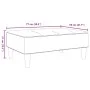 Reposapiés de tela negro 77x55x31 cm by vidaXL, Ottomans - Ref: Foro24-4007364, Price: 72,01 €, Discount: %