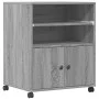 Druckerwagen mit Rädern in Grau Sonoma 60x48x74 cm von vidaXL, Drucker unterstützt - Ref: Foro24-840637, Preis: 92,86 €, Raba...