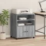 Druckerwagen mit Rädern in Grau Sonoma 60x48x74 cm von vidaXL, Drucker unterstützt - Ref: Foro24-840637, Preis: 92,86 €, Raba...