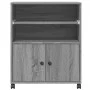 Druckerwagen mit Rädern in Grau Sonoma 60x48x74 cm von vidaXL, Drucker unterstützt - Ref: Foro24-840637, Preis: 92,86 €, Raba...