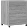 Druckerwagen mit Rädern in Grau Sonoma 60x48x74 cm von vidaXL, Drucker unterstützt - Ref: Foro24-840637, Preis: 92,86 €, Raba...