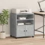 Druckerständer mit Betonrädern in Grau, 60x48x74 cm. von vidaXL, Drucker unterstützt - Ref: Foro24-840635, Preis: 77,94 €, Ra...