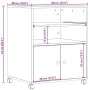 Druckerständer mit Betonrädern in Grau, 60x48x74 cm. von vidaXL, Drucker unterstützt - Ref: Foro24-840635, Preis: 77,94 €, Ra...