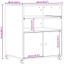 Druckerständer mit Betonrädern in Grau, 60x48x74 cm. von vidaXL, Drucker unterstützt - Ref: Foro24-840635, Preis: 78,73 €, Ra...