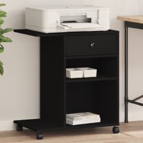 Druckerwagen mit Rädern Schwarz 60x40x68,5 cm von vidaXL, Drucker unterstützt - Ref: Foro24-840640, Preis: 61,52 €, Rabatt: %