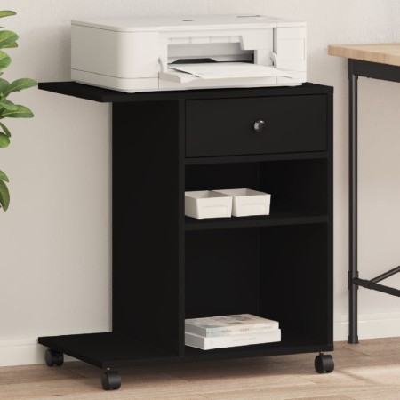 Druckerwagen mit Rädern Schwarz 60x40x68,5 cm von vidaXL, Drucker unterstützt - Ref: Foro24-840640, Preis: 61,52 €, Rabatt: %