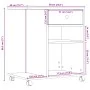 Soporte para impresora con ruedas negro 60x40x68,5 cm by vidaXL, Printer supports - Ref: Foro24-840640, Price: 60,35 €, Disco...