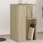 Mesa auxiliar madera de ingeniería roble Sonoma 35x35x60 cm de vidaXL, Mesas de centro - Ref: Foro24-840739, Precio: 48,52 €,...
