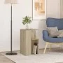 Mesa auxiliar madera de ingeniería roble Sonoma 35x35x60 cm de vidaXL, Mesas de centro - Ref: Foro24-840739, Precio: 48,52 €,...