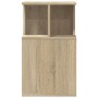 Mesa auxiliar madera de ingeniería roble Sonoma 35x35x60 cm de vidaXL, Mesas de centro - Ref: Foro24-840739, Precio: 51,45 €