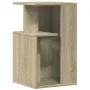 Mesa auxiliar madera de ingeniería roble Sonoma 35x35x60 cm de vidaXL, Mesas de centro - Ref: Foro24-840739, Precio: 48,52 €,...