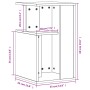 Beistelltisch aus Sonoma-Eichenfurnierholz 35x35x60 cm von vidaXL, Couchtisch - Ref: Foro24-840739, Preis: 49,44 €, Rabatt: %