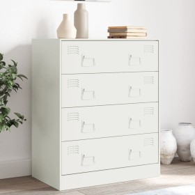 Aparador de acero blanco 67x39x83 cm by vidaXL, Sideboards - Ref: Foro24-841684, Price: 139,61 €, Discount: %