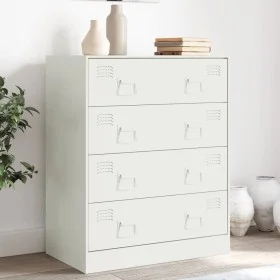 Weißer Stahlschrank 67x39x83 cm von vidaXL, Sideboards - Ref: Foro24-841684, Preis: 138,27 €, Rabatt: %