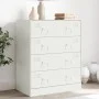 Aparador de acero blanco 67x39x83 cm by vidaXL, Sideboards - Ref: Foro24-841684, Price: 138,27 €, Discount: %