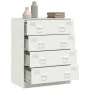 Aparador de acero blanco 67x39x83 cm by vidaXL, Sideboards - Ref: Foro24-841684, Price: 138,27 €, Discount: %