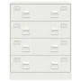Aparador de acero blanco 67x39x83 cm by vidaXL, Sideboards - Ref: Foro24-841684, Price: 138,27 €, Discount: %