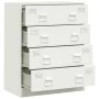 Aparador de acero blanco 67x39x83 cm by vidaXL, Sideboards - Ref: Foro24-841684, Price: 138,27 €, Discount: %