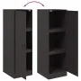 Aparador de acero negro 34,5x39x107 cm de vidaXL, Aparadores - Ref: Foro24-841703, Precio: 87,62 €, Descuento: %