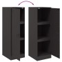 Schwarzer Stahlschrank 34,5x39x107 cm von vidaXL, Sideboards - Ref: Foro24-841703, Preis: 88,58 €, Rabatt: %