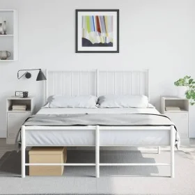 Mesitas de noche 2 unidades acero blanco 34,5x39x62 cm by vidaXL, Nightstands - Ref: Foro24-841774, Price: 94,96 €, Discount: %