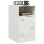 Nachttische, 2 Stück, weißer Stahl, 34,5x39x62 cm. von vidaXL, Nachttische - Ref: Foro24-841774, Preis: 94,96 €, Rabatt: %