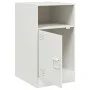 Nachttische, 2 Stück, weißer Stahl, 34,5x39x62 cm. von vidaXL, Nachttische - Ref: Foro24-841774, Preis: 94,96 €, Rabatt: %