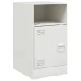 Nachttische, 2 Stück, weißer Stahl, 34,5x39x62 cm. von vidaXL, Nachttische - Ref: Foro24-841774, Preis: 94,96 €, Rabatt: %