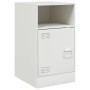 Nachttische, 2 Stück, weißer Stahl, 34,5x39x62 cm. von vidaXL, Nachttische - Ref: Foro24-841774, Preis: 95,92 €, Rabatt: %
