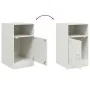 Nachttische, 2 Stück, weißer Stahl, 34,5x39x62 cm. von vidaXL, Nachttische - Ref: Foro24-841774, Preis: 94,96 €, Rabatt: %