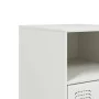 Nachttische, 2 Stück, weißer Stahl, 34,5x39x62 cm. von vidaXL, Nachttische - Ref: Foro24-841774, Preis: 94,96 €, Rabatt: %