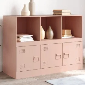 Aparador de acero rosa 99x39x73 cm by vidaXL, Sideboards - Ref: Foro24-841788, Price: 142,30 €, Discount: %