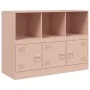 Aparador de acero rosa 99x39x73 cm de vidaXL, Aparadores - Ref: Foro24-841788, Precio: 142,30 €, Descuento: %