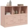 Aparador de acero rosa 99x39x73 cm de vidaXL, Aparadores - Ref: Foro24-841788, Precio: 142,30 €, Descuento: %