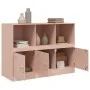 Aparador de acero rosa 99x39x73 cm de vidaXL, Aparadores - Ref: Foro24-841788, Precio: 142,30 €, Descuento: %