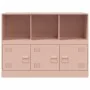 Aparador de acero rosa 99x39x73 cm de vidaXL, Aparadores - Ref: Foro24-841788, Precio: 142,30 €, Descuento: %